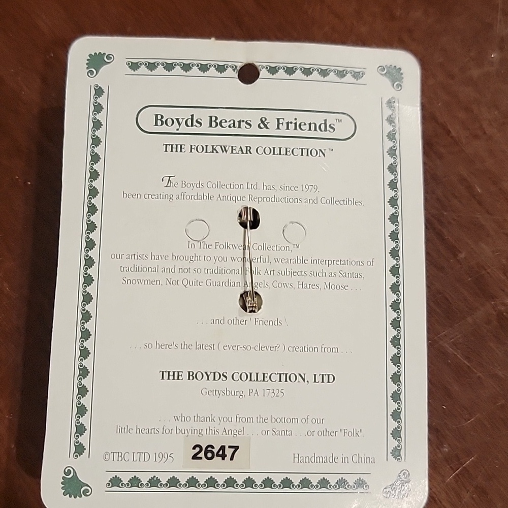 (J10) Folkwear by Boyd bear & Friends - Picture 3 of 5